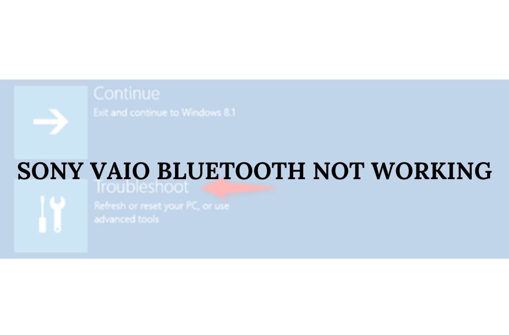 Sony Vaio Bluetooth not Working