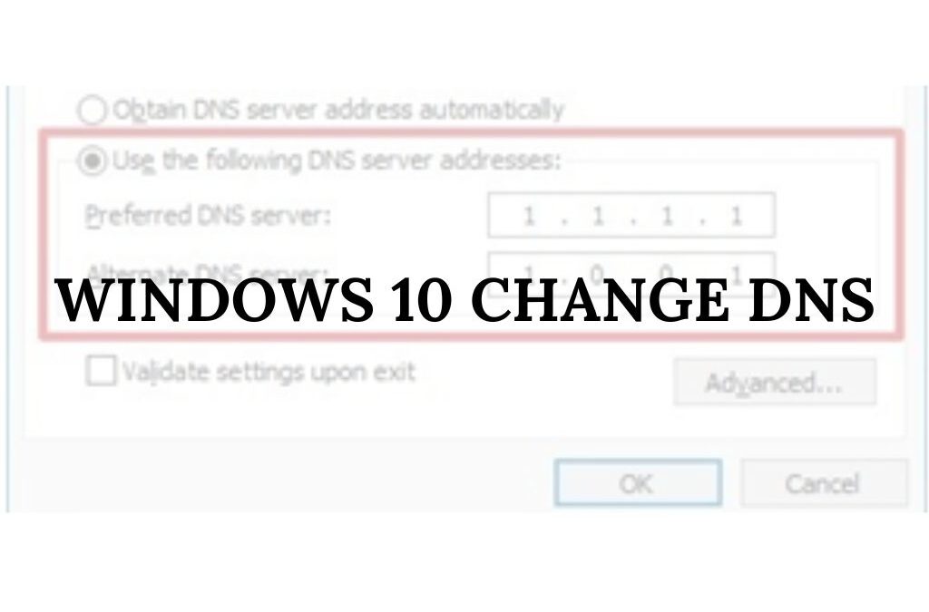 Windows 10 Change DNS
